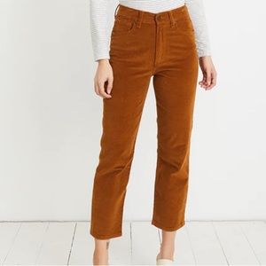 Marine Layer Vintage Straight Corduroy Pant in Camel